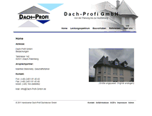 Tablet Screenshot of dach-profi-gmbh.de